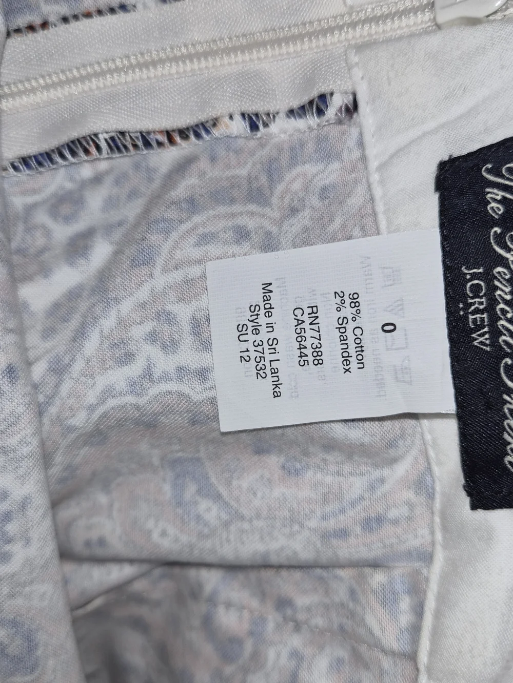 The Pencil Skirt J.Crew Paisley Pencil Size 0